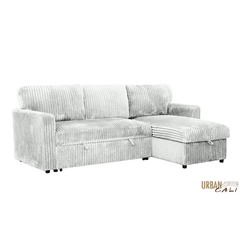 Image 964797_ALTMORE4.jpg, Product 964-797 / Price $1,459.99, Urban Cali Calabasas Minky Corduroy 89.5" Reversible Sleeper Sectional Sofa Bed with Storage Chaise from Urban Cali on TSC.ca's Home & Garden department