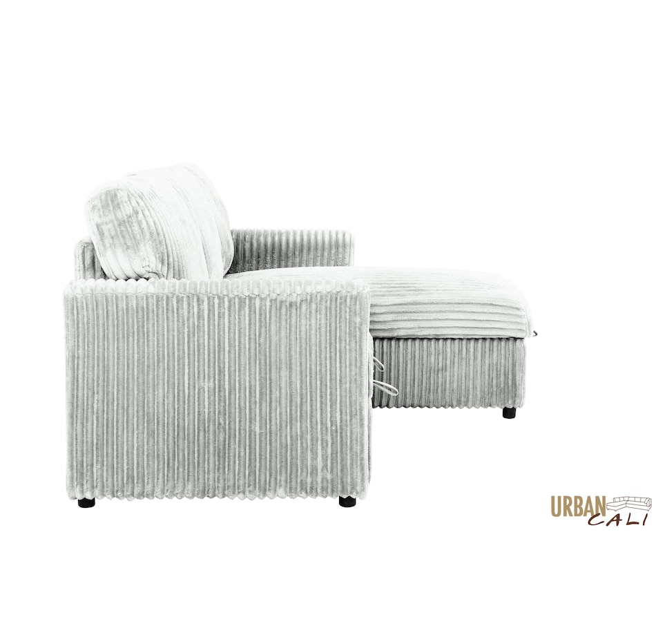 Image 964797_ALTMORE6.jpg, Product 964-797 / Price $1,459.99, Urban Cali Calabasas Minky Corduroy 89.5" Reversible Sleeper Sectional Sofa Bed with Storage Chaise from Urban Cali on TSC.ca's Home & Garden department