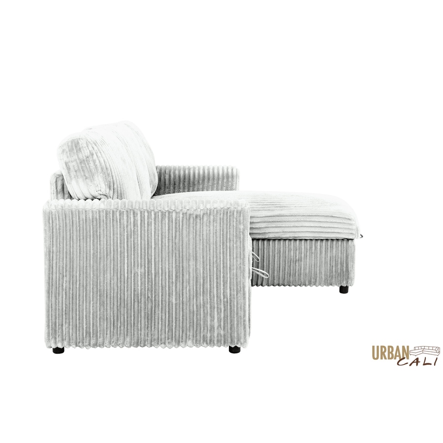 Image 964797_ALTMORE6.jpg, Product 964-797 / Price $1,459.99, Urban Cali Calabasas Minky Corduroy 89.5" Reversible Sleeper Sectional Sofa Bed with Storage Chaise from Urban Cali on TSC.ca's Home & Garden department
