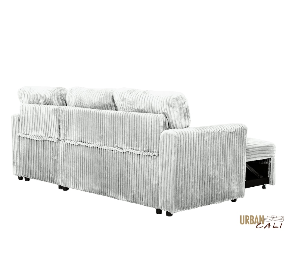 Image 964797_ALTMORE9.jpg, Product 964-797 / Price $1,459.99, Urban Cali Calabasas Minky Corduroy 89.5" Reversible Sleeper Sectional Sofa Bed with Storage Chaise from Urban Cali on TSC.ca's Home & Garden department