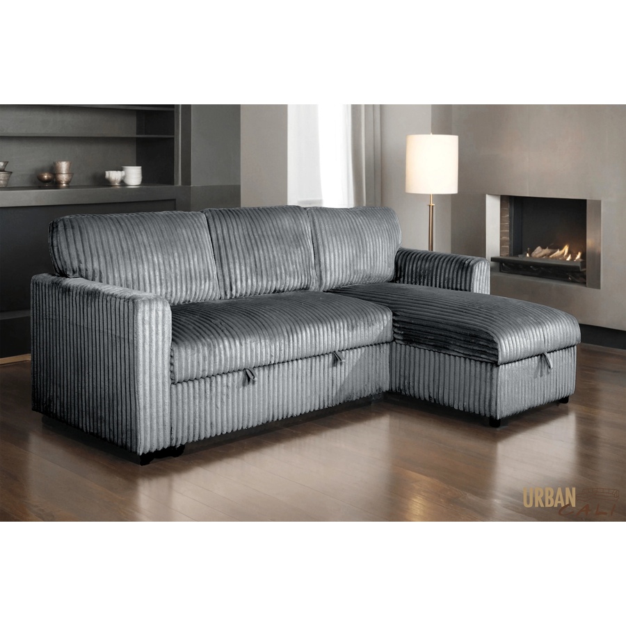 Image 964797_ST02.jpg, Product 964-797 / Price $1,459.99, Urban Cali Calabasas Minky Corduroy 89.5" Reversible Sleeper Sectional Sofa Bed with Storage Chaise from Urban Cali on TSC.ca's Home & Garden department