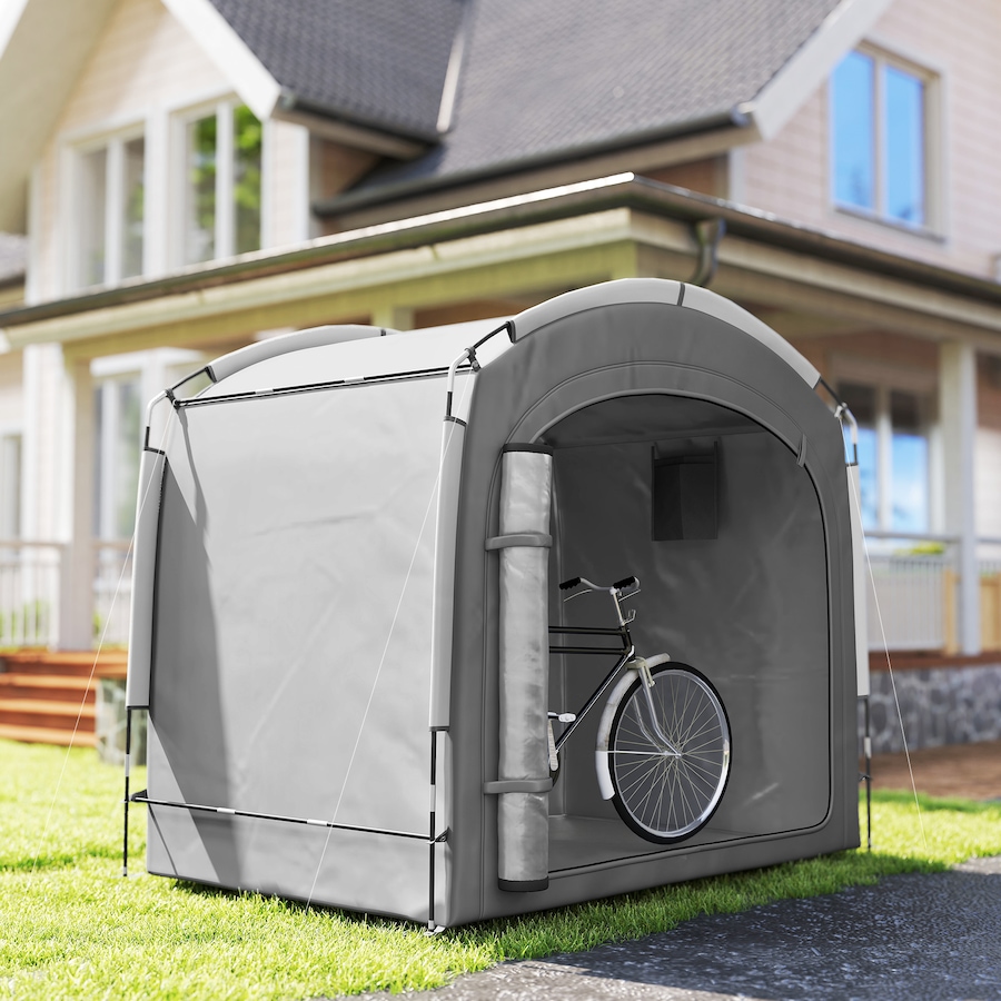 Image 964812_ALTMORE15.jpg, Product 964-812 / Price $74.99, Outsunny Bike Storage Tent Shed with Carry Bag for 3-4 Bikes, Grey from Outsunny on TSC.ca's Home & Garden department