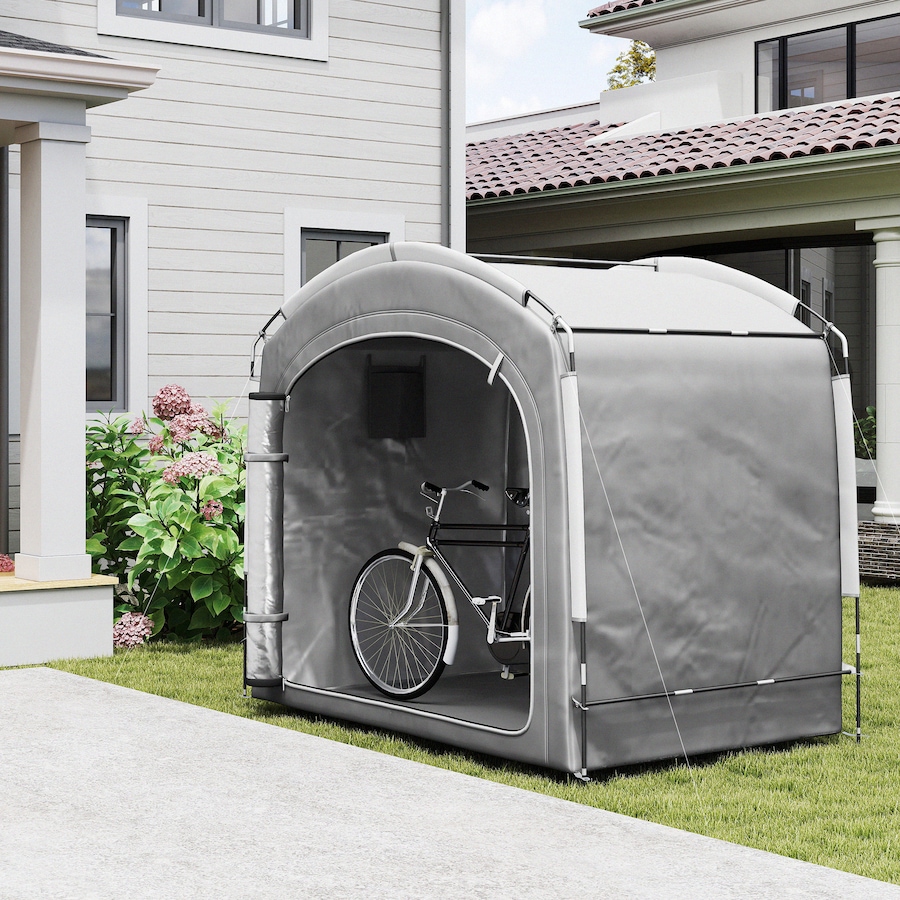 Image 964812_ALTMORE9.jpg, Product 964-812 / Price $74.99, Outsunny Bike Storage Tent Shed with Carry Bag for 3-4 Bikes, Grey from Outsunny on TSC.ca's Home & Garden department