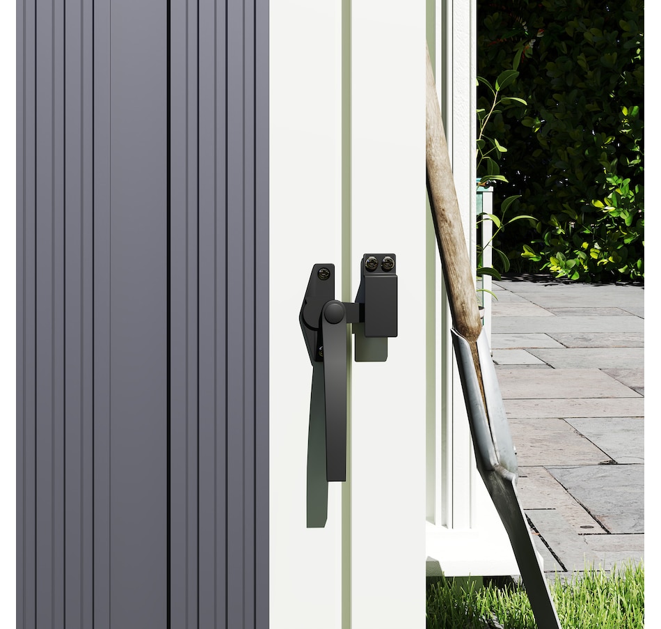 Image 964814_ALTMORE8.jpg, Product 964-814 / Price $189.99, Outsunny Double Garbage Bin Shed, Lockable Storage Shed with Openable Lid from Outsunny on TSC.ca's Home & Garden department