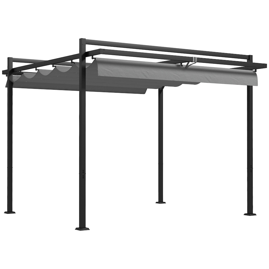 Image 964815.jpg, Product 964-815 / Price $309.99, Outsunny 10' x 10' Pergola with Retractable Canopy, Garden Gazebo Shelter from Outsunny on TSC.ca's Home & Garden department