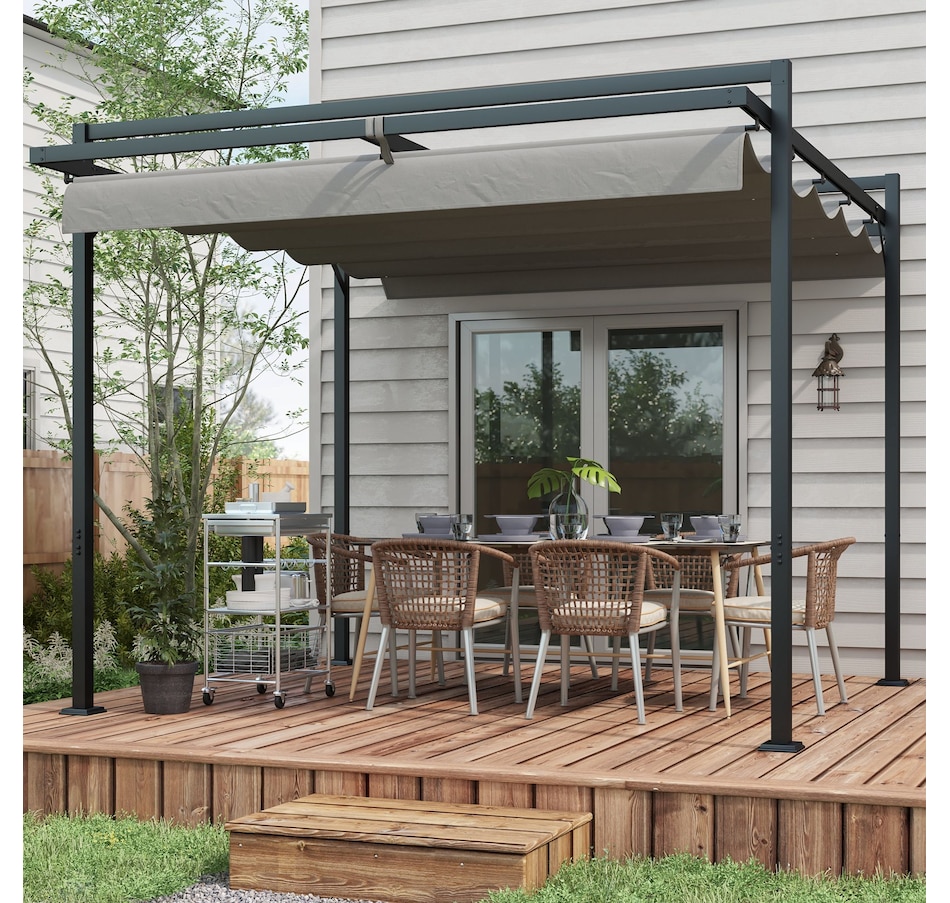 Image 964815_ALTMORE1.jpg, Product 964-815 / Price $329.99, Outsunny 10' x 10' Retractable Pergola Canopy from Outsunny on TSC.ca's Home & Garden department