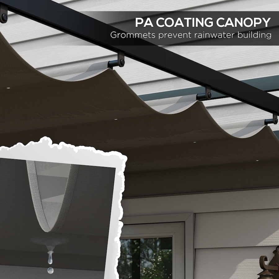 Image 964815_ALTMORE11.jpg, Product 964-815 / Price $309.99, Outsunny 10' x 10' Pergola with Retractable Canopy, Garden Gazebo Shelter from Outsunny on TSC.ca's Home & Garden department