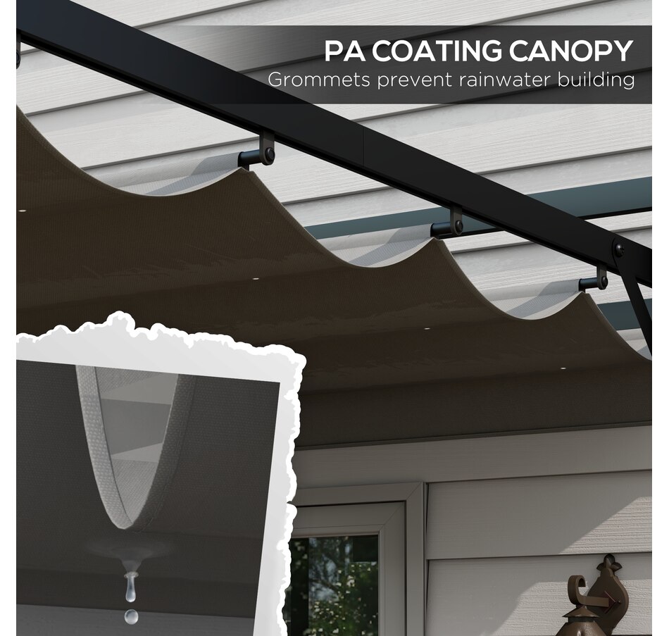 Image 964815_ALTMORE4.jpg, Product 964-815 / Price $329.99, Outsunny 10' x 10' Retractable Pergola Canopy from Outsunny on TSC.ca's Home & Garden department