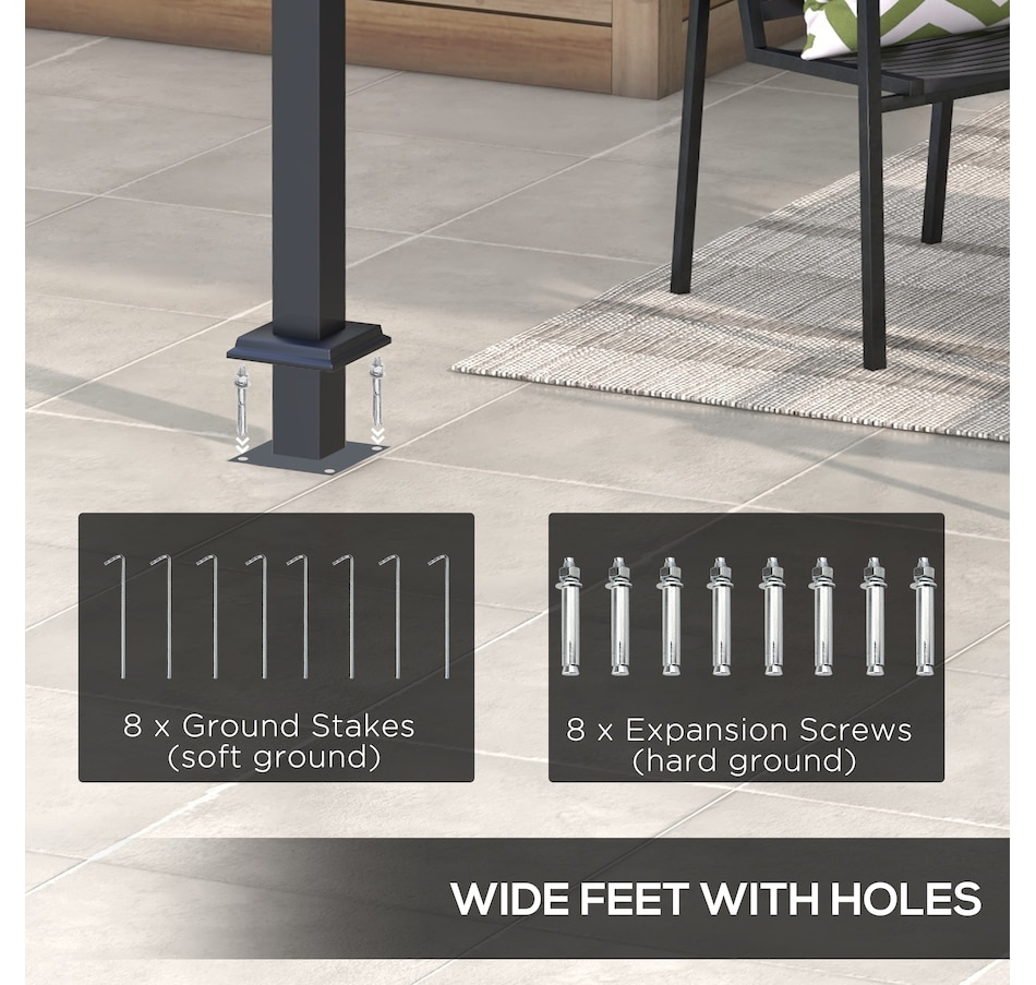 Image 964815_ALTMORE5.jpg, Product 964-815 / Price $329.99, Outsunny 10' x 10' Retractable Pergola Canopy from Outsunny on TSC.ca's Home & Garden department