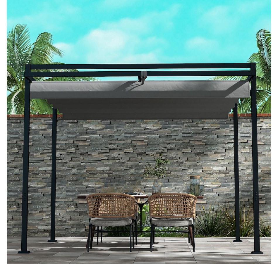 Image 964815_ALTMORE8.jpg, Product 964-815 / Price $329.99, Outsunny 10' x 10' Retractable Pergola Canopy from Outsunny on TSC.ca's Home & Garden department