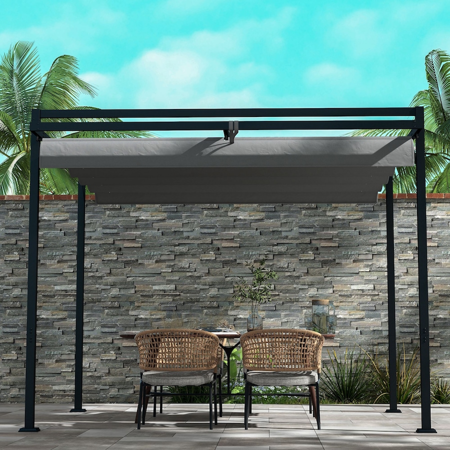 Image 964815_ALTMORE8.jpg, Product 964-815 / Price $309.99, Outsunny 10' x 10' Pergola with Retractable Canopy, Garden Gazebo Shelter from Outsunny on TSC.ca's Home & Garden department