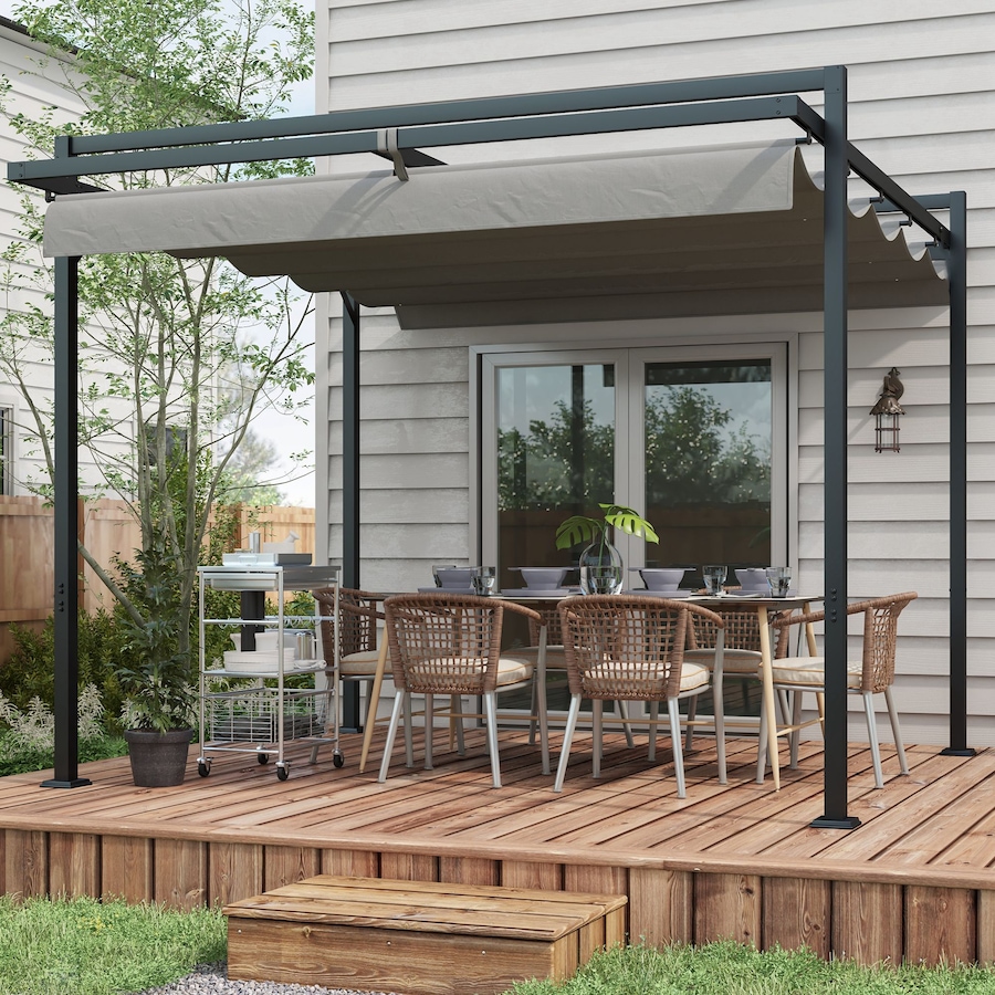 Image 964815_ALTMORE9.jpg, Product 964-815 / Price $309.99, Outsunny 10' x 10' Pergola with Retractable Canopy, Garden Gazebo Shelter from Outsunny on TSC.ca's Home & Garden department