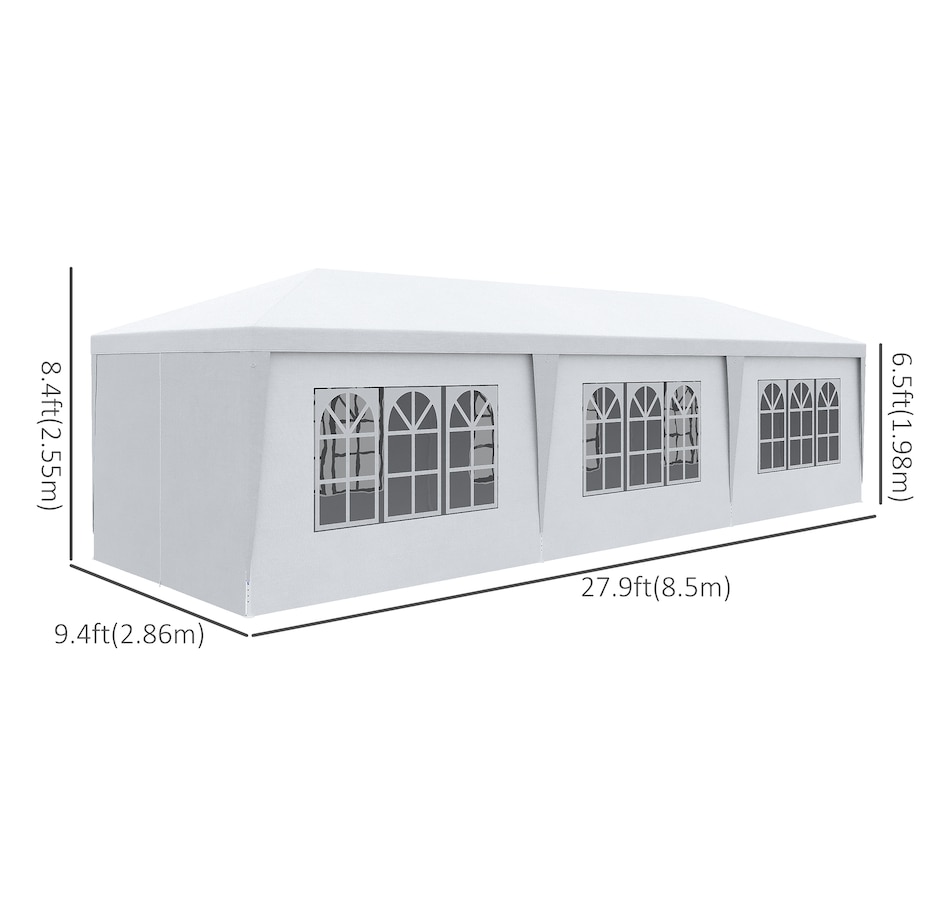 Image 964823_ALTMORE2.jpg, Product 964-823 / Price $229.99, Outsunny 10' x 28' Party Gazebo Tent from Outsunny on TSC.ca's Home & Garden department