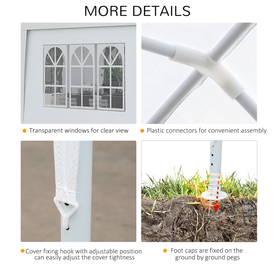 Image 964823_ALTMORE5.jpg, Product 964-823 / Price $229.99, Outsunny 10' x 28' Party Gazebo Tent from Outsunny on TSC.ca's Home & Garden department