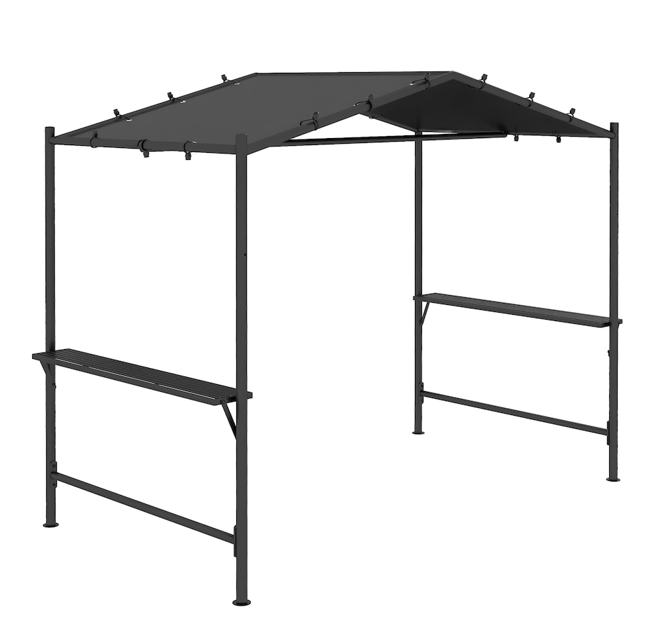 Image 964836.jpg, Product 964-836 / Price $189.99, Outsunny 9' x 5' BBQ Grill Gazebo Tent, Garden Grill Canopy, Dark Grey from Outsunny on TSC.ca's Home & Garden department