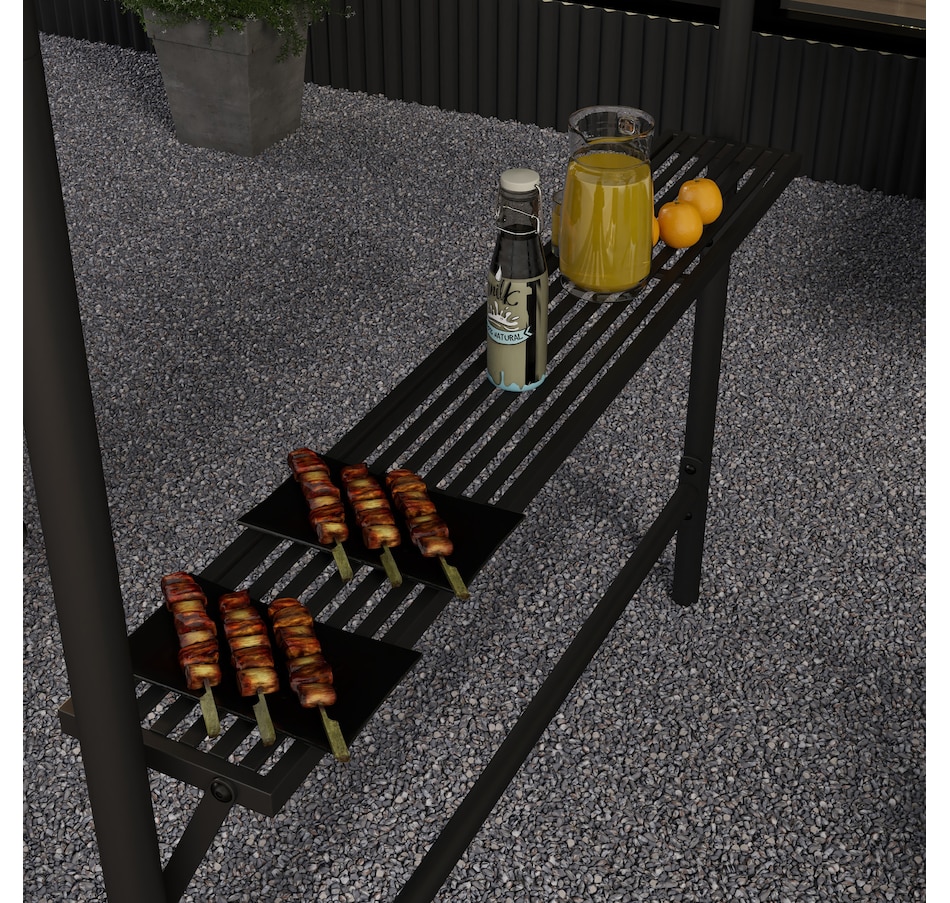 Image 964836_ALTMORE8.jpg, Product 964-836 / Price $189.99, Outsunny 9' x 5' BBQ Grill Gazebo Tent, Garden Grill Canopy, Dark Grey from Outsunny on TSC.ca's Home & Garden department