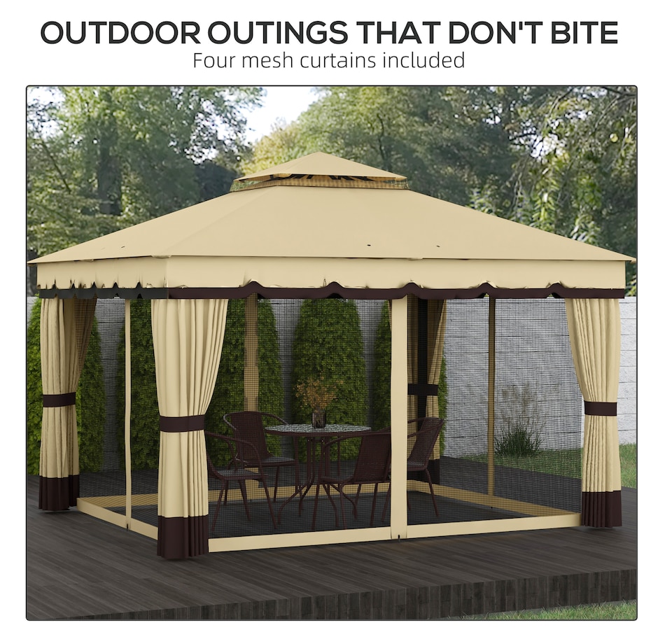 Image 964837_ALTMORE4.jpg, Product 964-837 / Price $389.99, Outsunny 10' x 12' Patio Gazebo from Outsunny on TSC.ca's Home & Garden department