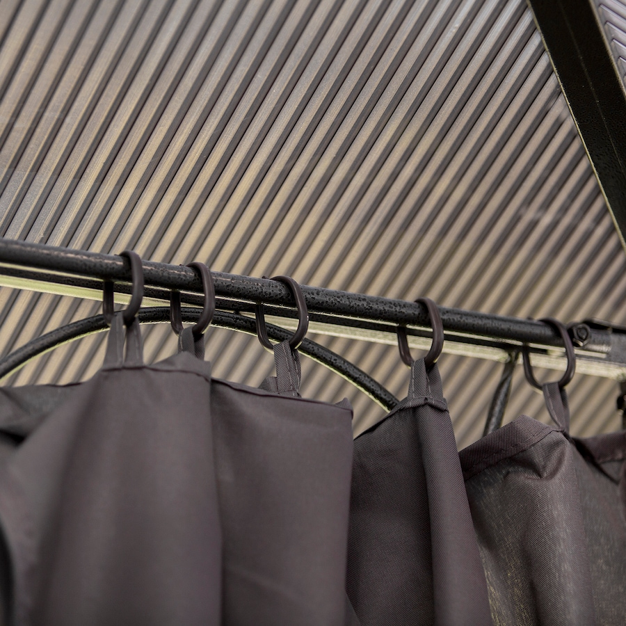 Image 964838_ALTMORE8.jpg, Product 964-838 / Price $534.99, Outsunny 10' x 10' Hardtop Gazebo Canopy, Outdoor Patio Gazebo, Dark Grey from Outsunny on TSC.ca's Home & Garden department