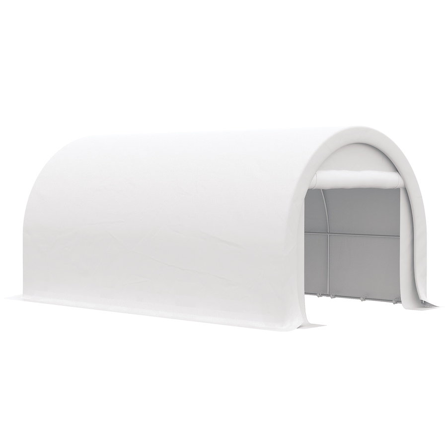 Image 964839_ALTMORE7.jpg, Product 964-839 / Price $299.99, Outsunny 10' x 16' Carport Storage Tent Anti-UV PE Portable Garage, White from Outsunny on TSC.ca's Home & Garden department