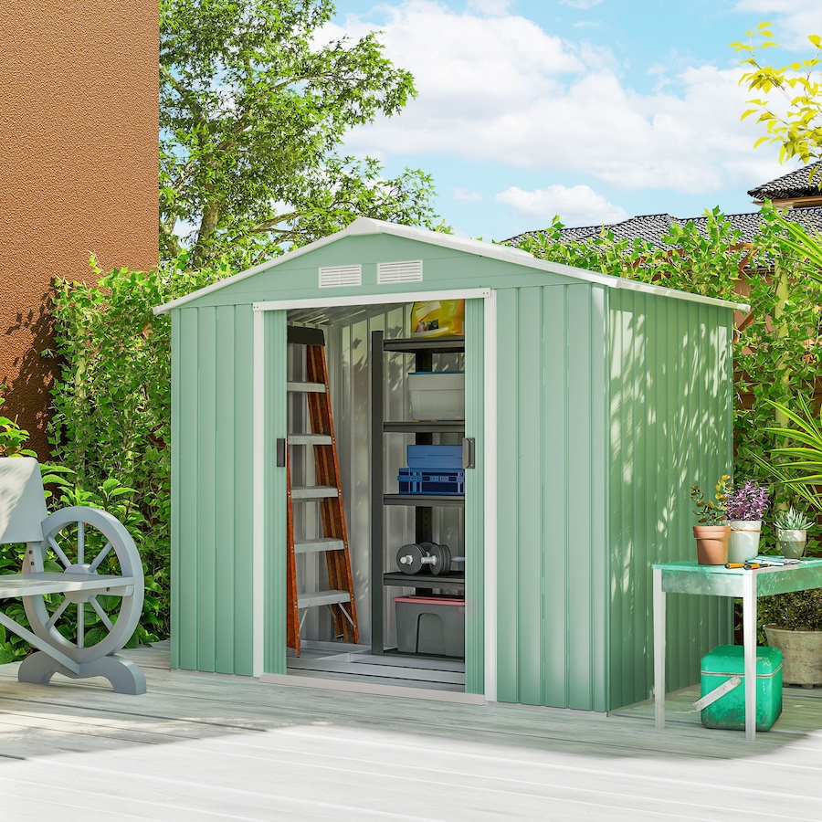 Image 964873_ALTMORE123.jpg, Product 964-873 / Price $319.99 - $379.99, 7' x 4' Garden Storage Shed w/ Foundation Kit and Double Doors from Outsunny on TSC.ca's Home & Garden department