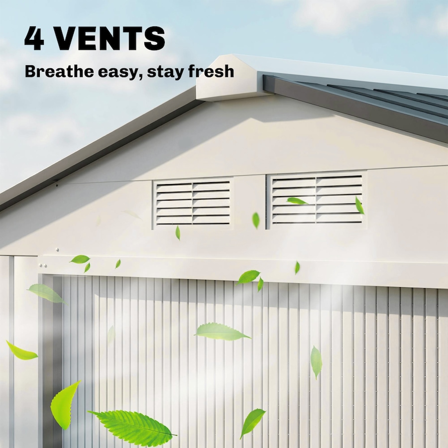 Image 964873_ALTMORE142.jpg, Product 964-873 / Price $319.99 - $379.99, 7' x 4' Garden Storage Shed w/ Foundation Kit and Double Doors from Outsunny on TSC.ca's Home & Garden department
