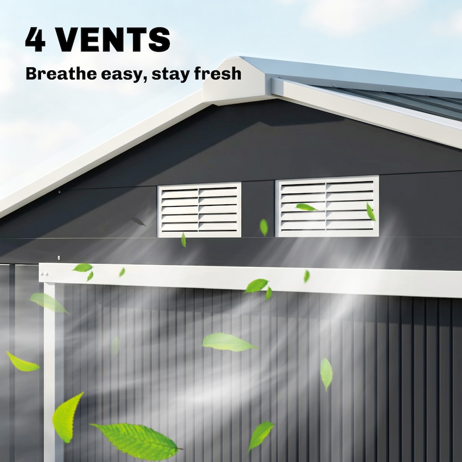 Image 964873_ALTMORE148.jpg, Product 964-873 / Price $319.99 - $379.99, 7' x 4' Garden Storage Shed w/ Foundation Kit and Double Doors from Outsunny on TSC.ca's Home & Garden department