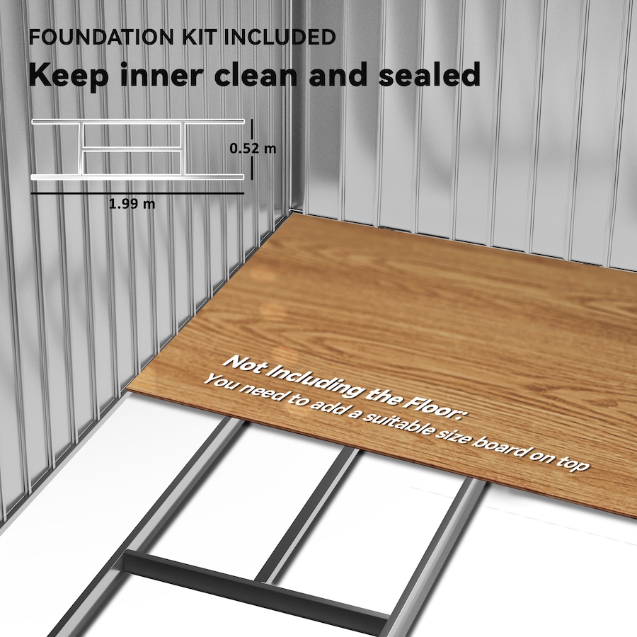 Image 964873_ALTMORE67.jpg, Product 964-873 / Price $319.99 - $379.99, 7' x 4' Garden Storage Shed w/ Foundation Kit and Double Doors from Outsunny on TSC.ca's Home & Garden department