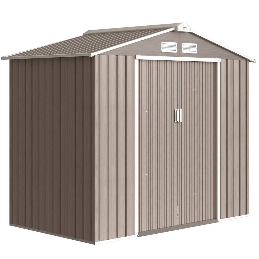 Image 964873_ST12.jpg, Product 964-873 / Price $319.99 - $379.99, 7' x 4' Garden Storage Shed w/ Foundation Kit and Double Doors from Outsunny on TSC.ca's Home & Garden department