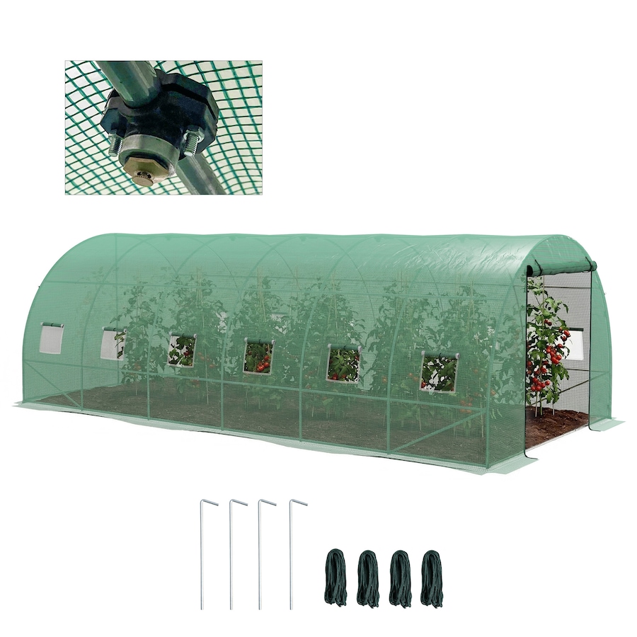 Image 964879.jpg, Product 964-879 / Price $219.99, Outsunny 20' x 10' Tunnel Greenhouse with Sprinkler System Green House from Outsunny on TSC.ca's Home & Garden department