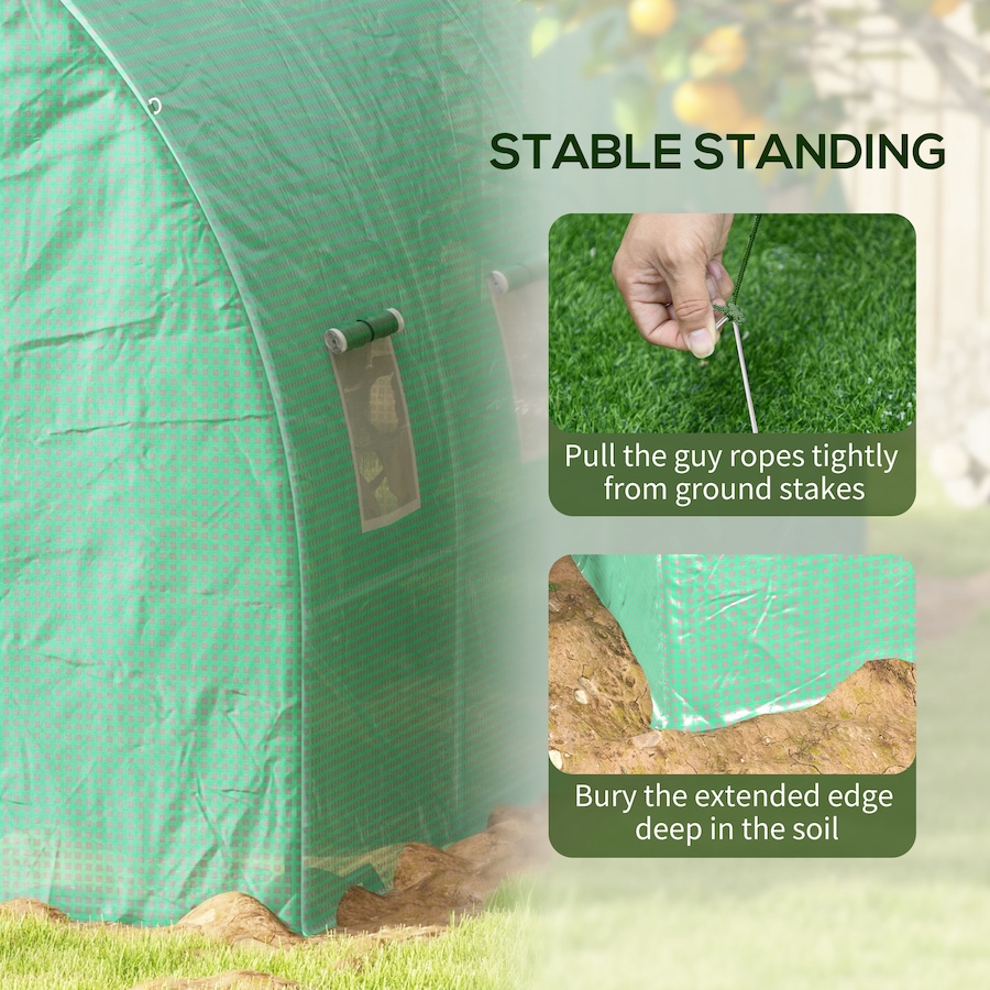 Image 964879_ALTMORE14.jpg, Product 964-879 / Price $219.99, Outsunny 20' x 10' Tunnel Greenhouse with Sprinkler System Green House from Outsunny on TSC.ca's Home & Garden department