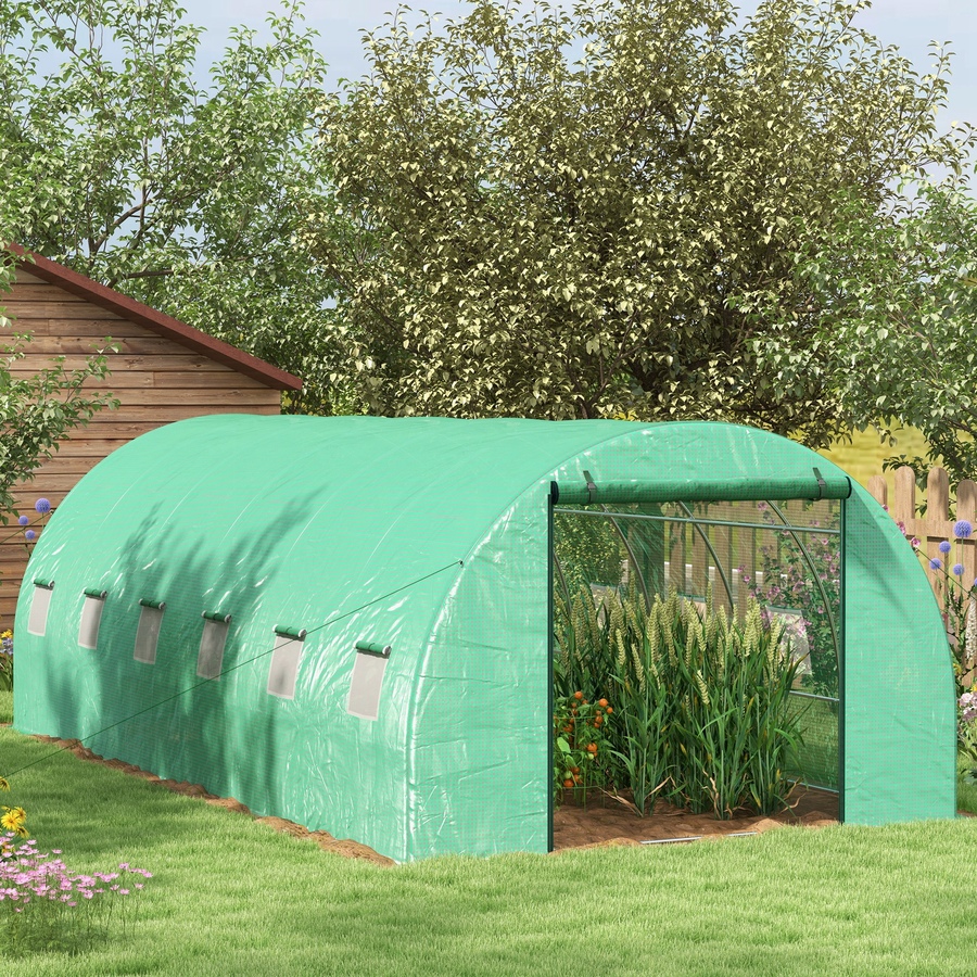 Image 964879_ALTMORE9.jpg, Product 964-879 / Price $219.99, Outsunny 20' x 10' Tunnel Greenhouse with Sprinkler System Green House from Outsunny on TSC.ca's Home & Garden department