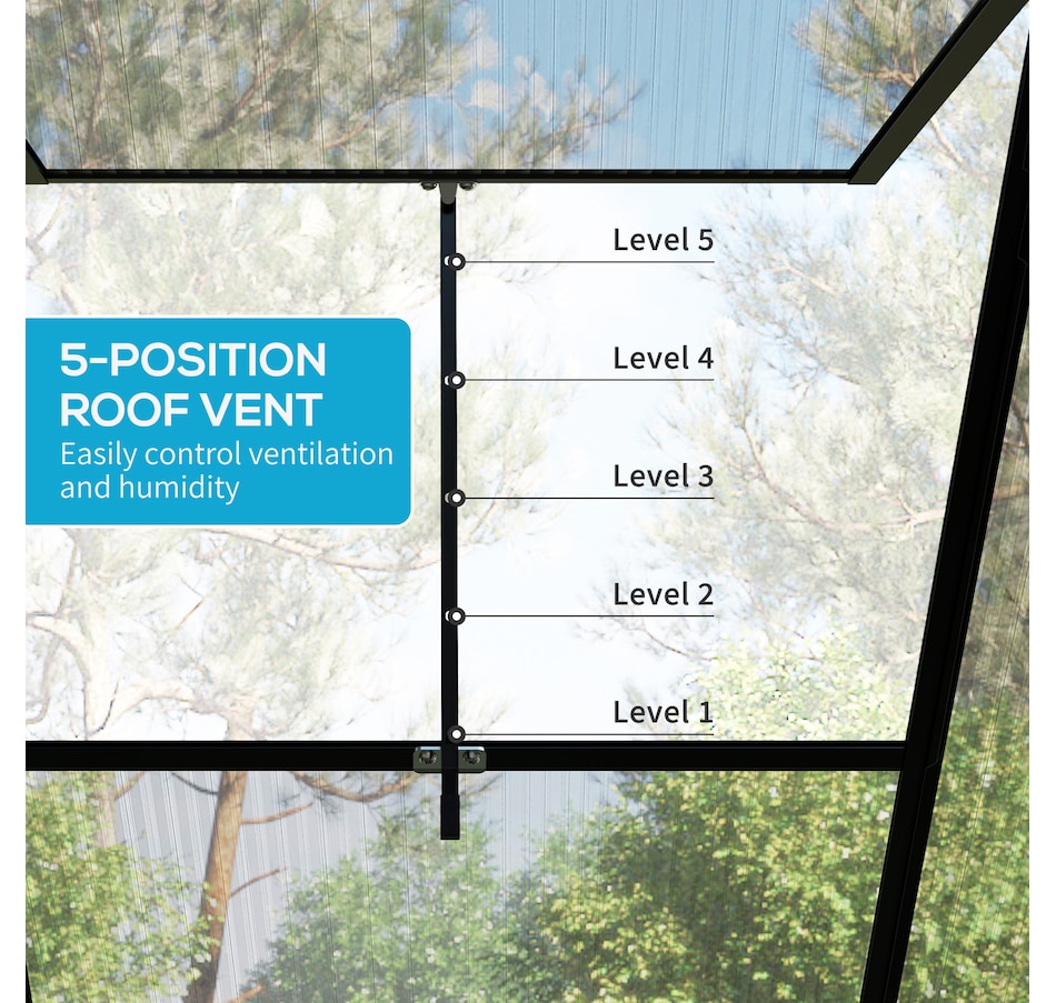 Image 964881_ALTMORE7.jpg, Product 964-881 / Price $432.99, Outsunny 6' x 8' Polycarbonate Greenhouse from Outsunny on TSC.ca's Home & Garden department
