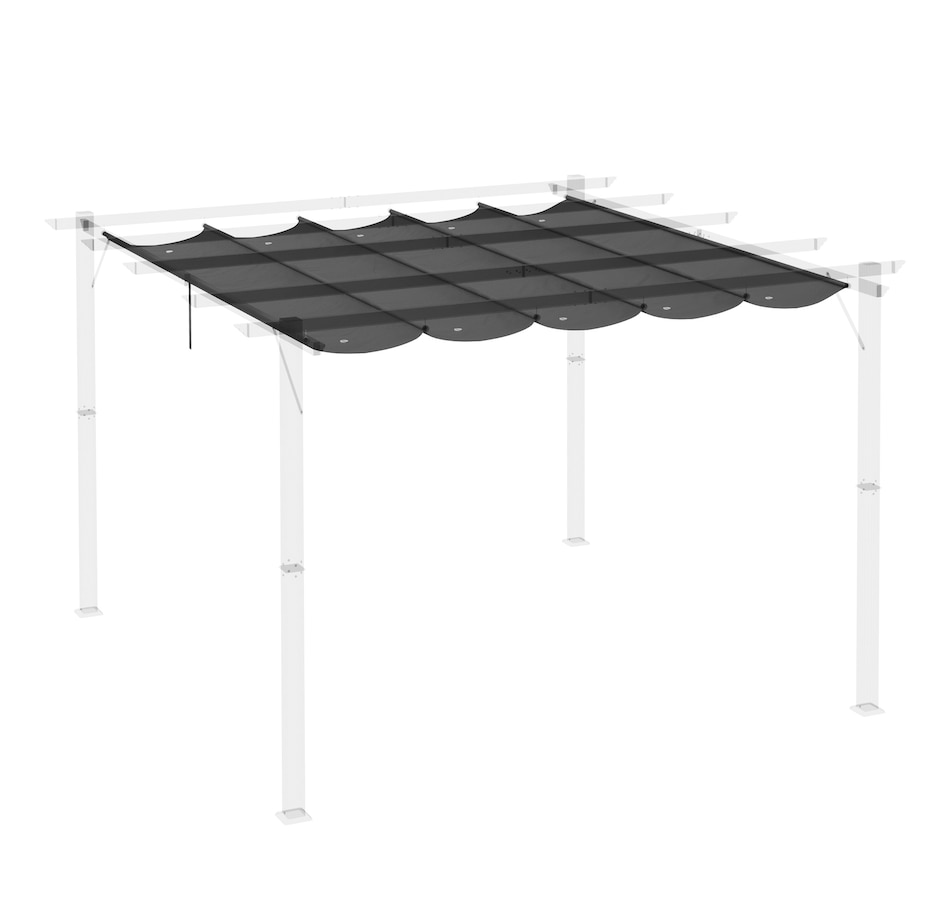 Image 964883_ALTMORE38.jpg, Product 964-883 / Price $54.99 - $64.99, Outsunny Retractable Replacement Pergola Canopy from Outsunny on TSC.ca's Home & Garden department