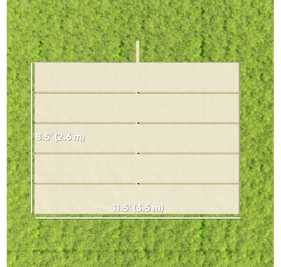 Image 964883_ALTMORE80.jpg, Product 964-883 / Price $54.99 - $64.99, Outsunny Retractable Replacement Pergola Canopy from Outsunny on TSC.ca's Home & Garden department