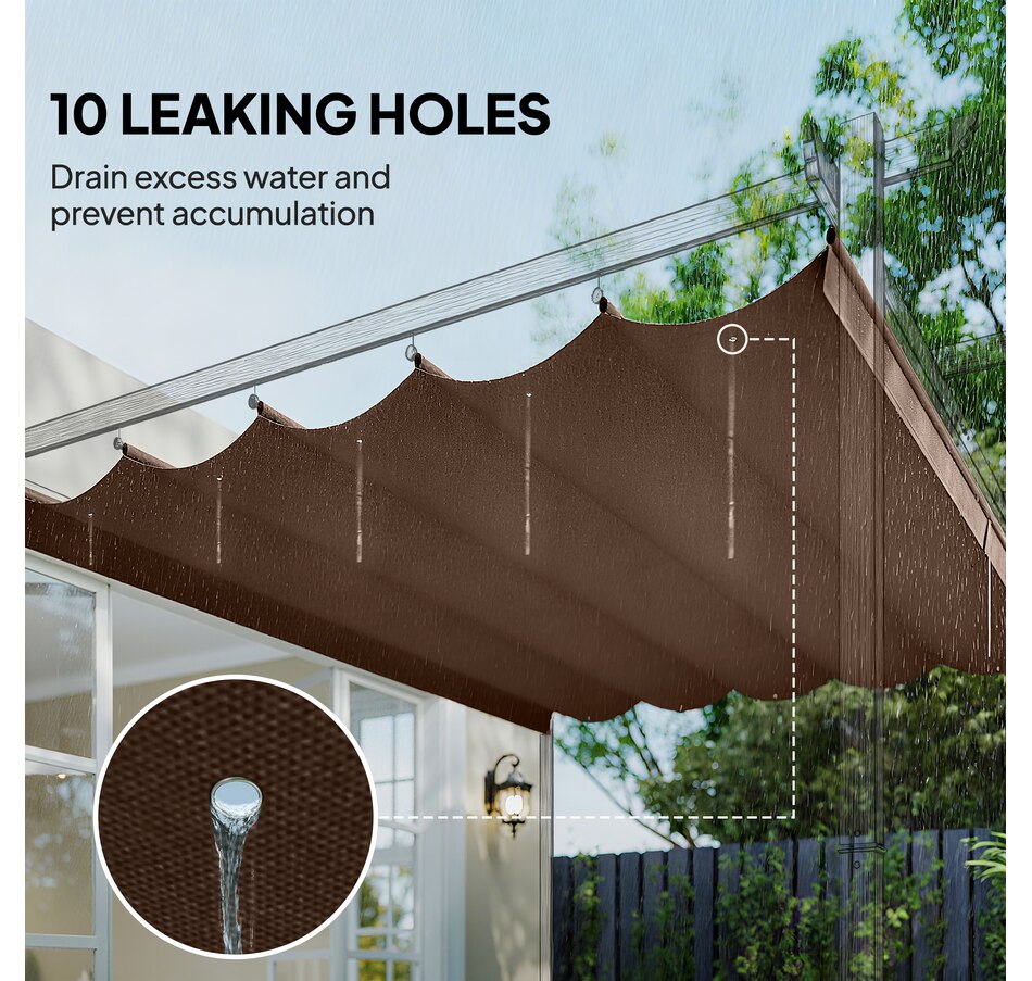 Image 964883_ALTMORE86.jpg, Product 964-883 / Price $54.99 - $64.99, Outsunny Retractable Replacement Pergola Canopy from Outsunny on TSC.ca's Home & Garden department