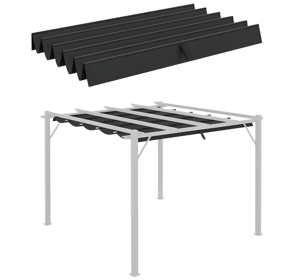 Image 964883_ST04.png, Product 964-883 / Price $54.99 - $64.99, Outsunny Retractable Replacement Pergola Canopy from Outsunny on TSC.ca's Home & Garden department
