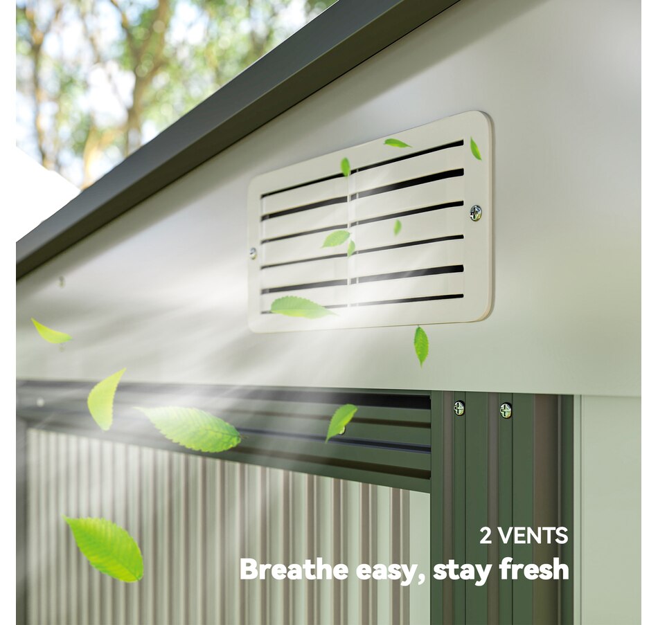 Image 964889_ALTMORE15.jpg, Product 964-889 / Price $409.99, Outsunny 5 x 7FT Lean to Outdoor Storage Shed w/ Foundation, White from Outsunny on TSC.ca's Home & Garden department