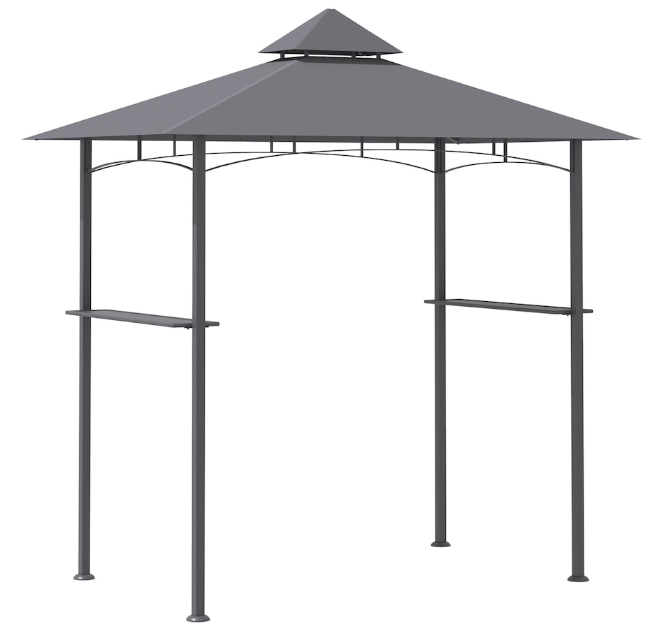 Image 964893.jpg, Product 964-893 / Price $169.99, Outsunny 8' x 5' BBQ Grill Gazebo Tent with Double Tiered Canopy for Outdoor Sun Shade from Outsunny on TSC.ca's Home & Garden department