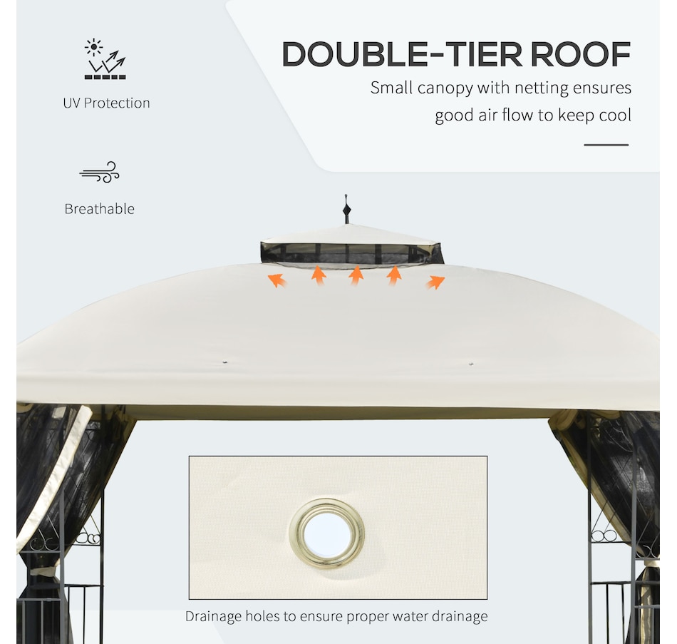 Image 964896_ALTMORE3.jpg, Product 964-896 / Price $339.99, Outsunny 12' x 10' Patio Gazebo Canopy from Outsunny on TSC.ca's Home & Garden department