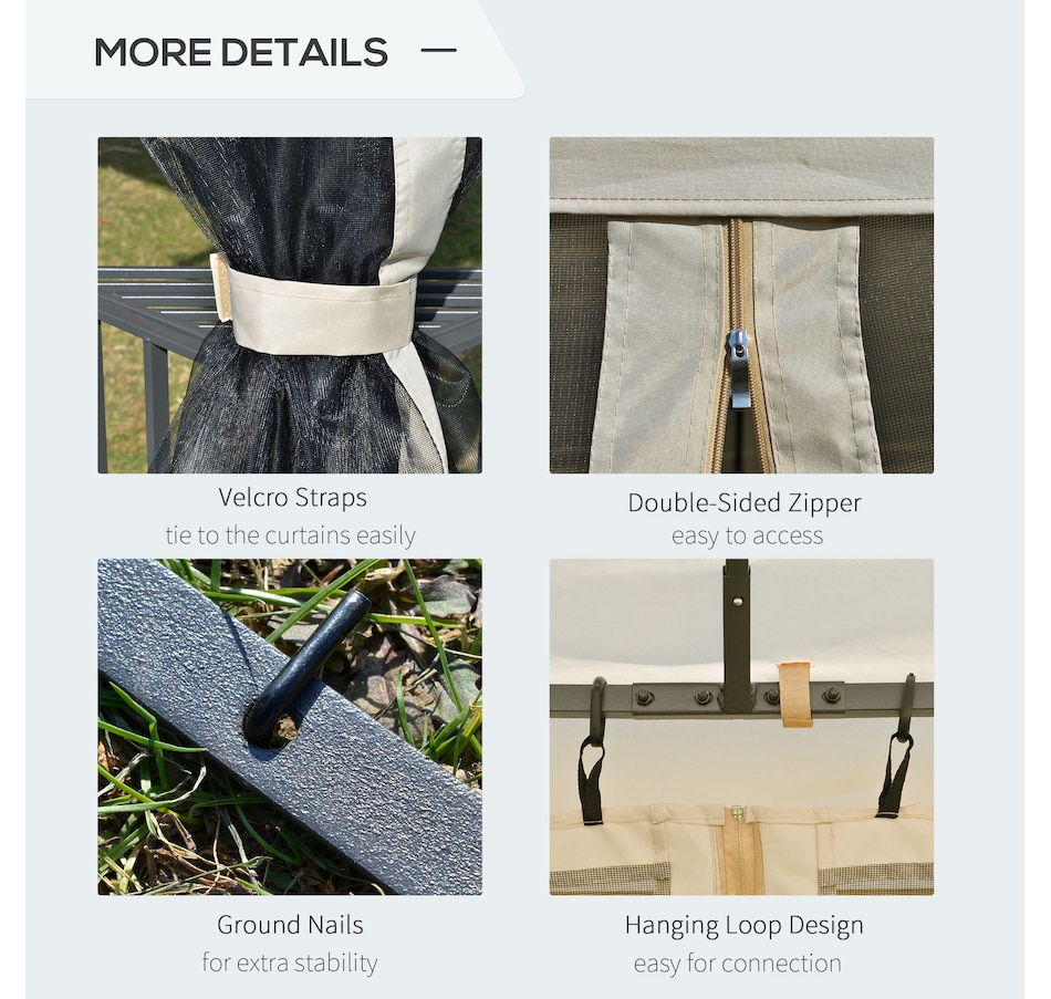 Image 964896_ALTMORE4.jpg, Product 964-896 / Price $339.99, Outsunny 12' x 10' Patio Gazebo Canopy from Outsunny on TSC.ca's Home & Garden department