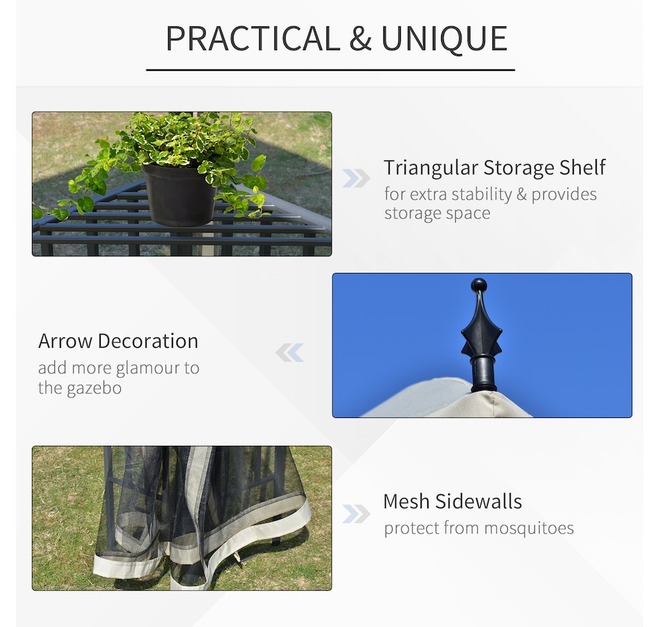 Image 964896_ALTMORE5.jpg, Product 964-896 / Price $339.99, Outsunny 12' x 10' Patio Gazebo Canopy from Outsunny on TSC.ca's Home & Garden department