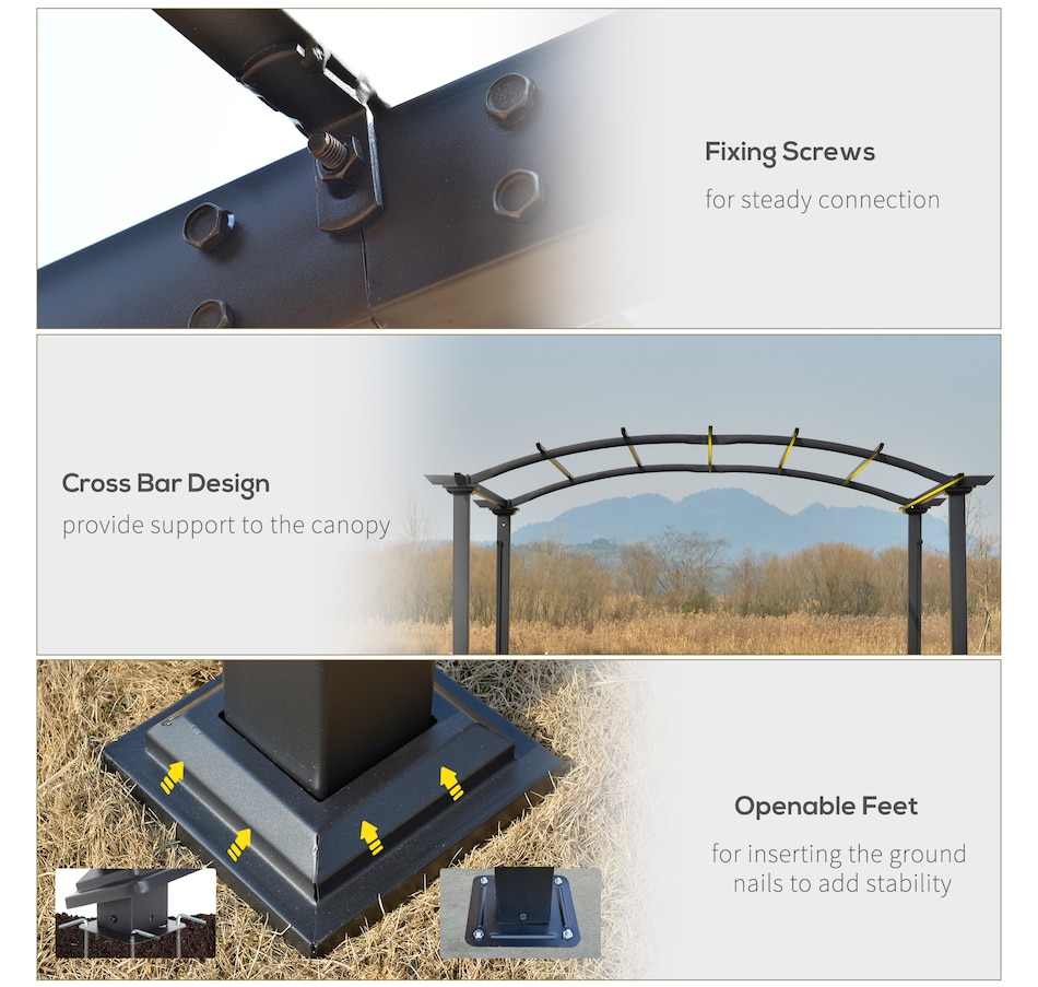 Image 964899_ALTMORE4.jpg, Product 964-899 / Price $369.99, Outsunny 10' x 8' Outdoor Retractable Canopy Pergola from Outsunny on TSC.ca's Home & Garden department