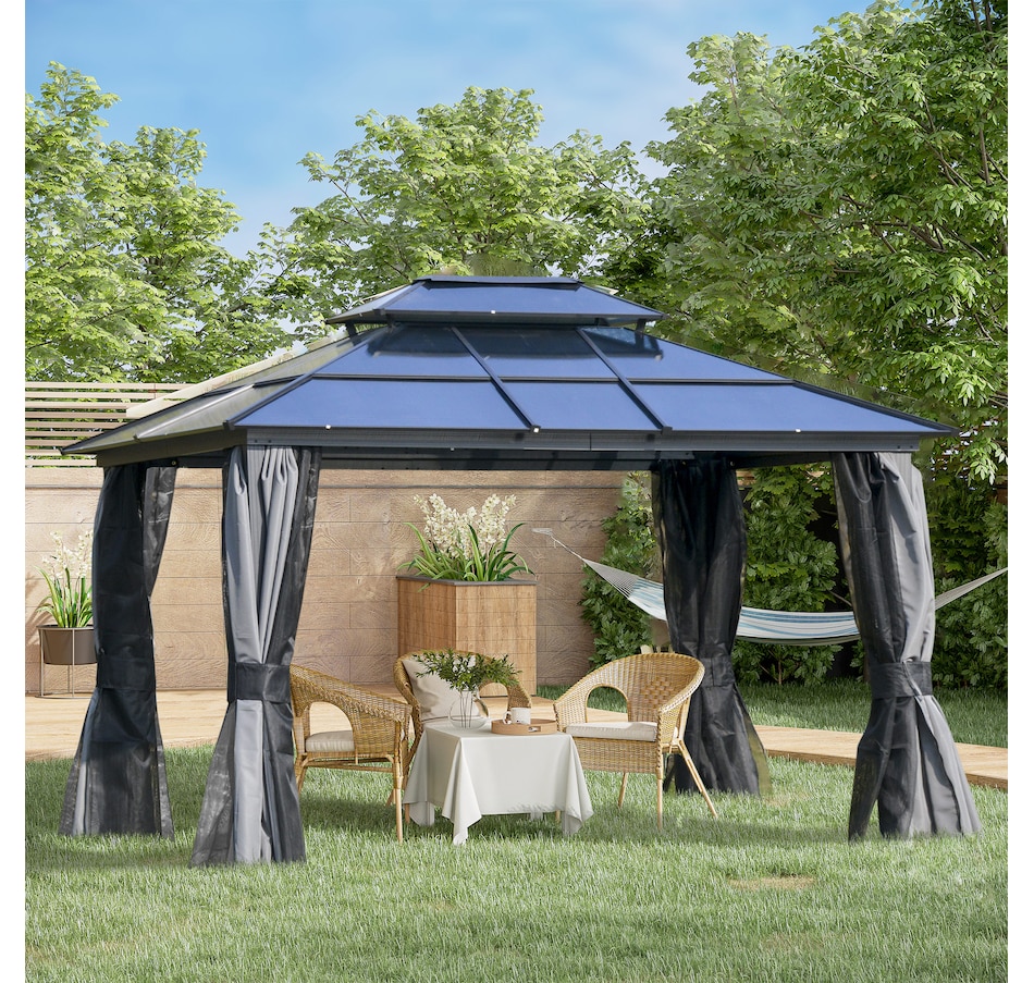 Image 964907_ALTMORE1.jpg, Product 964-907 / Price $1,199.99, Outsunny 10' x 12' Hardtop Gazebo Canopy from Outsunny on TSC.ca's Home & Garden department