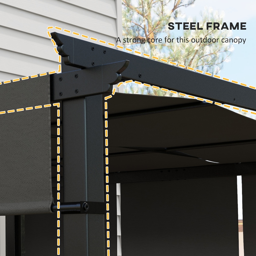 Image 964937_ALTMORE12.jpg, Product 964-937 / Price $282.99, Outsunny 10' x 10' Metal Pergola with Retractable Canopy for Patio, Deck from Outsunny on TSC.ca's Home & Garden department