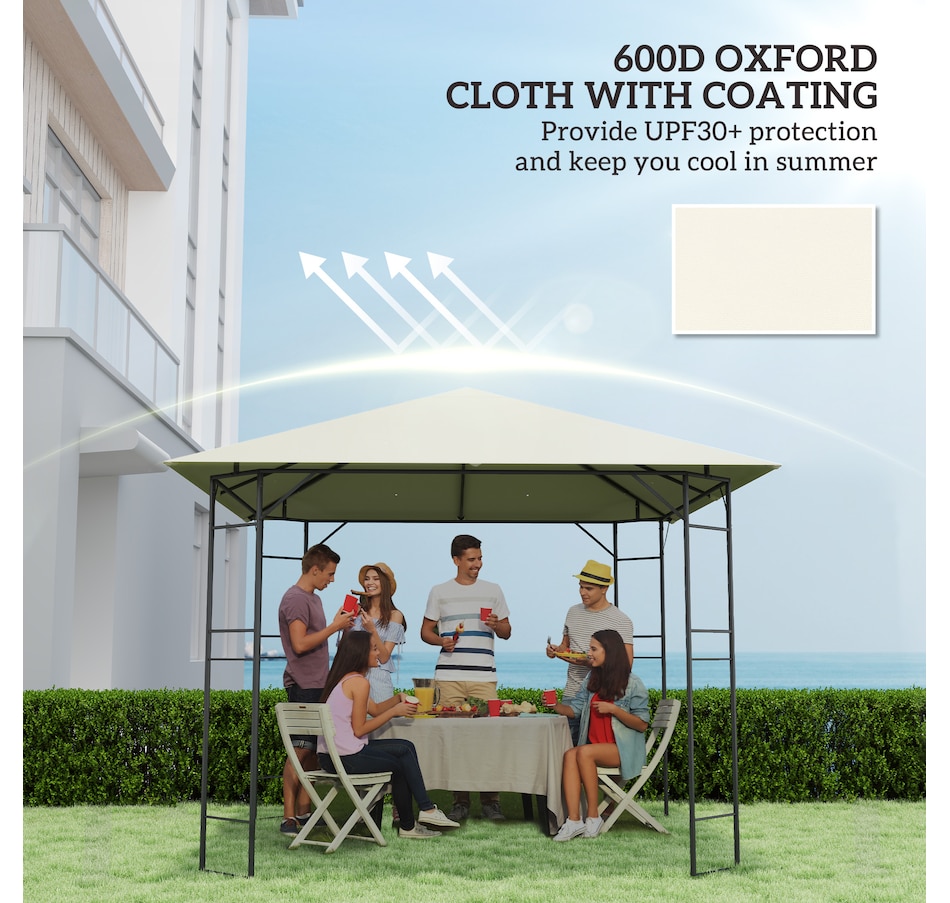 Image 964944_ALTMORE5.jpg, Product 964-944 / Price $64.99, 10' x 10' Gazebo Replacement Cover, Gazebo Roof Replacement, Cream White from Outsunny on TSC.ca's Home & Garden department