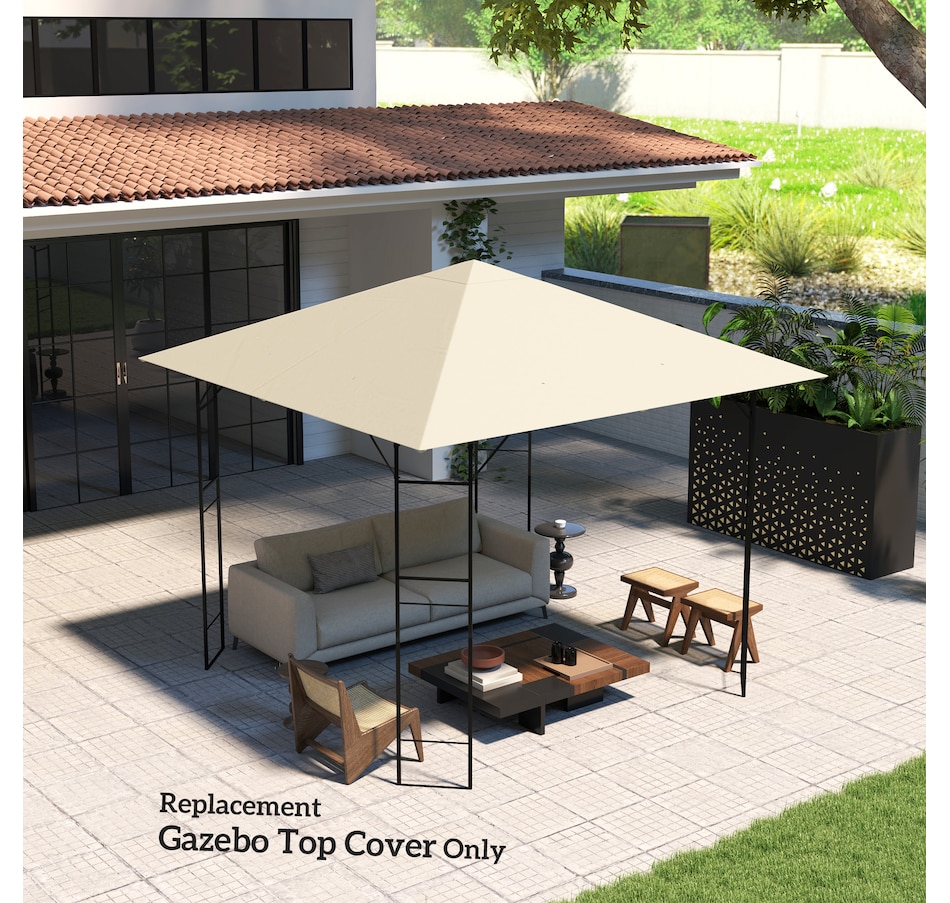 Image 964944_ALTMORE6.jpg, Product 964-944 / Price $64.99, 10' x 10' Gazebo Replacement Cover, Gazebo Roof Replacement, Cream White from Outsunny on TSC.ca's Home & Garden department
