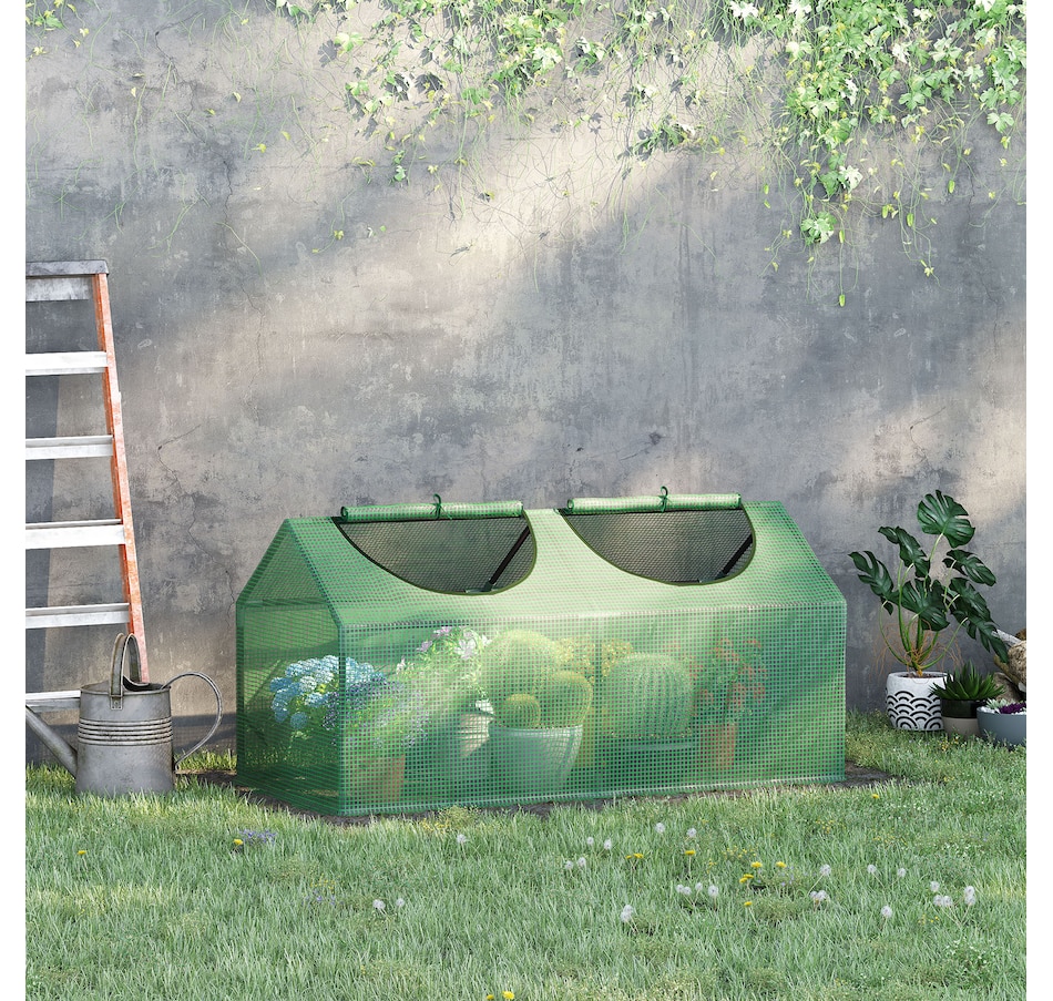 Image 964946_ALTMORE1.jpg, Product 964-946 / Price $36.99, Outsunny 47" x 24" x 24" Portable Mini Tunnel Greenhouse from Outsunny on TSC.ca's Home & Garden department
