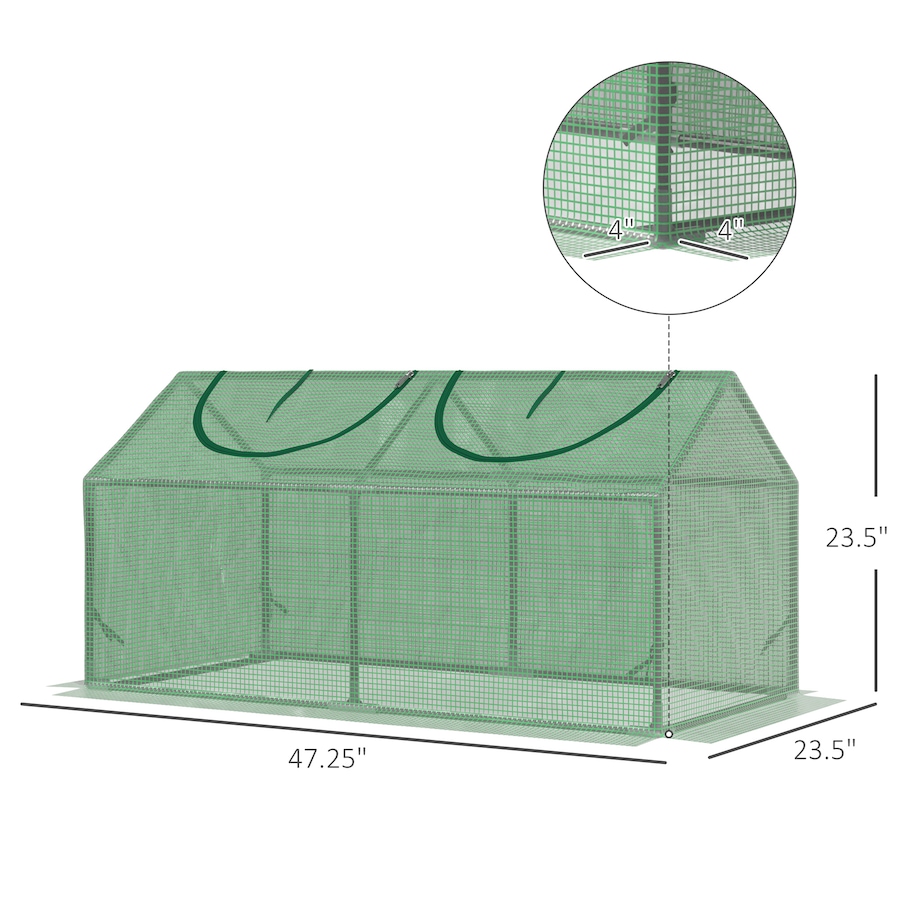 Image 964946_ALTMORE2.jpg, Product 964-946 / Price $37.99, Outsunny 47" x 24" x 24" Portable Mini Tunnel Greenhouse from Outsunny on TSC.ca's Home & Garden department