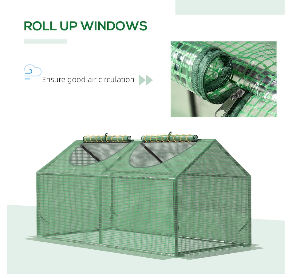 Image 964946_ALTMORE4.jpg, Product 964-946 / Price $36.99, Outsunny 47" x 24" x 24" Portable Mini Tunnel Greenhouse from Outsunny on TSC.ca's Home & Garden department