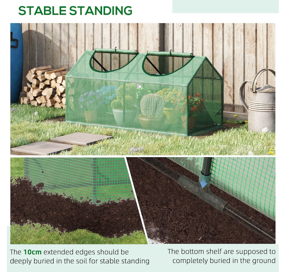 Image 964946_ALTMORE5.jpg, Product 964-946 / Price $36.99, Outsunny 47" x 24" x 24" Portable Mini Tunnel Greenhouse from Outsunny on TSC.ca's Home & Garden department